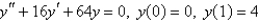 <strong>Solve the boundary-value problem, if possible. </strong> A) B) C) D) E)No solution