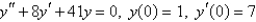 Solve the initial-value problem.  