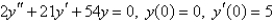 Solve the initial-value problem.