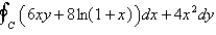 Use Green's Theorem to evaluate the line integral along the positively oriented closed curve C. , where C is the cardioid .