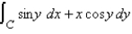 Use Green's Theorem to evaluate the line integral along the given positively oriented curve. C is the ellipse