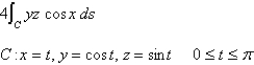 Evaluate the line integral.  