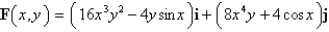 Evaluate for the vector field F and the path C. (Hint: Show that F is conservative, and pick a simpler path.) C: