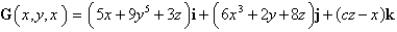 Find the value of the constant c such that the vector field is the curl of some vector field F.