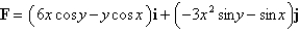 Determine whether or not F is a conservative vector field. If it is, find a function f such that