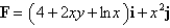 Determine whether or not F is a conservative vector field. If it is, find a function f such that