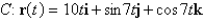 Evaluate the line integral over the given curve C.   ;   ,  