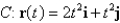 Find the work done by the force field F on a particle that moves along the curve C. ; ,