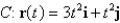 Find the work done by the force field F on a particle that moves along the curve C. ; ,
