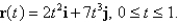 Find the exact value of   where   and C is given by  