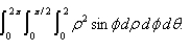 Sketch the solid whose volume is given by the integral Evaluate the integral.
