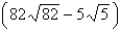 <strong>Find the area of the part of hyperbolic paraboloid that lies between the cylinders and .</strong> A) B) C) D) E)