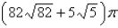 <strong>Find the area of the part of hyperbolic paraboloid that lies between the cylinders and .</strong> A) B) C) D) E)