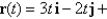 <strong>A force with magnitude N acts directly upward from the xy-plane on an object with mass kg. The object starts at the origin with initial velocity . Find its position function.</strong> A) B) C) D) E)
