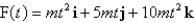 <strong>What force is required so that a particle of mass has the following position function?. </strong> A) B) C) D) E)