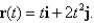 Find the unit tangent and unit normal vectors and for the curve C defined by Sketch the graph of C, and show and for
