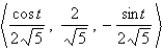 <strong>Find the unit tangent vector . </strong> A) B) C) D) E)