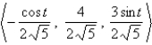 <strong>Find the unit tangent vector . </strong> A) B) C) D) E)