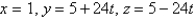 <strong>Find parametric equations for the tangent line to the curve with the given parametric equations at the specified point. </strong> A) B) C) D) E)