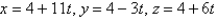 <strong>Find parametric equations for the tangent line to the curve with the given parametric equations at the specified point. </strong> A) B) C) D) E)