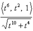 <strong>Find the unit tangent vector for the curve given by .</strong> A) B) C) D) E)None of these