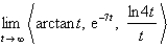 Find the following limit.  
