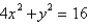An ellipsoid is created by rotating the ellipse about the x-axis. Find the equation of the ellipsoid.