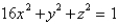 <strong>An ellipsoid is created by rotating the ellipse   about the x-axis. Find the equation of the ellipsoid.</strong> A)   B)   C)   D)   E)   <div style=padding-top: 35px> 