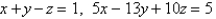 Find, correct to the nearest degree, the angle between the planes.