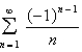Which of the partial sums of the alternating series are overestimates of the total sum?