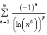 Find the values of p for which the series is convergent.  