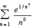 Determine whether the given series is convergent or divergent.