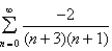 Determine whether the given series converges or diverges. If it converges, find its sum.