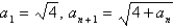 Find the exact value of the limit of the sequence defined by   .