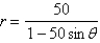 <strong>Write a polar equation in r and of a hyperbola with the focus at the origin, with the eccentricity and directrix .</strong> A) B) C) D) E)
