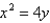 <strong>Find an equation for the conic that satisfies the given conditions. parabola, vertex (0, 0), focus (0, - )</strong> A) B) C) D) E)