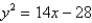 <strong>Find an equation of the parabola with focus and directrix .</strong> A) B) C) D) E)
