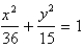 <strong>Find an equation for the conic that satisfies the given conditions. ellipse, foci , length of major axis 8</strong> A) B) C) D) E)