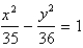<strong>Find an equation of the ellipse that satisfies the given conditions. Foci: (0, ± 1), vertices (0, ± 6)</strong> A) B) C) D)
