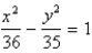 <strong>Find an equation of the ellipse that satisfies the given conditions. Foci: (0, ± 1), vertices (0, ± 6)</strong> A) B) C) D)