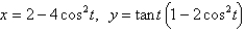 <strong>The curve cross itself at some point . Find the equations of both tangent lines at that point.</strong> A) B) C) D) E)