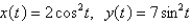 Eliminate the parameter to find a Cartesian equation of the curve.