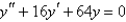 Which of the following functions is a solution of the differential equation?
