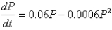 Suppose that a population develops according to the logistic equation , where t is measured in weeks. What is the carrying capacity?