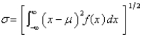 <strong>The standard deviation for a random variable with probability density function f and mean µ is defined . Find the standard deviation for an exponential density function with mean .</strong> A) B) C) D) E)