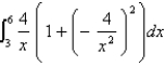  <strong>Write an integral giving the area of the surface obtained by revolving the curve about the x-axis. (Do not evaluate the integral.) y =   on [3, 6]</strong> A)2 \pi   B)2 \pi   C)8 \pi   D)8 \pi   <div style=padding-top: 35px>  