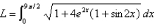 <strong>Set up, but do not evaluate, an integral for the length of the curve. </strong> A) B) C) D) E)