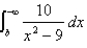 <strong>Let a and b be real numbers. What integral must appear in place of the question mark ? to make the following statement true? </strong> A) B) C) D) E)