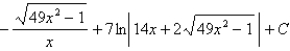<strong>Use the Table of Integrals to evaluate the integral. </strong> A) B) C) D) E)