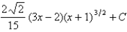 <strong>Use a table of integrals to evaluate the integral. </strong> A) B) C) D)
